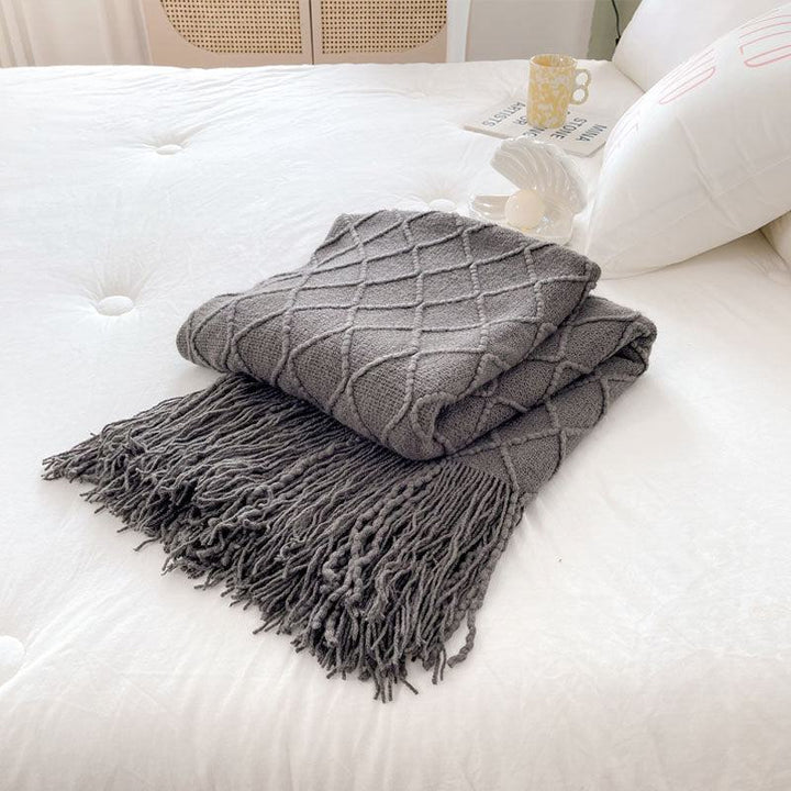 Rynx Geometry Cozy Tassel Blanket