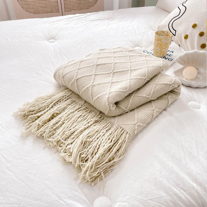 Rynx Geometry Cozy Tassel Blanket