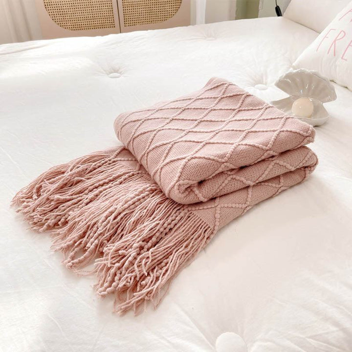 Rynx Geometry Cozy Tassel Blanket