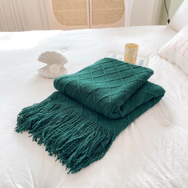 Rynx Geometry Cozy Tassel Blanket