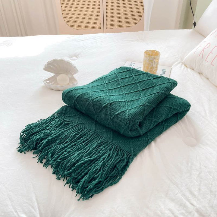 Rynx Geometry Cozy Tassel Blanket
