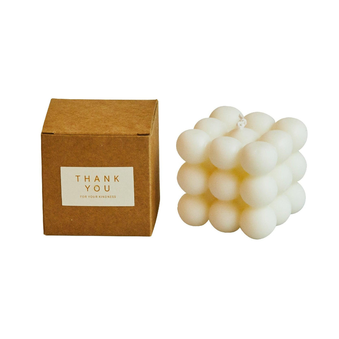 Lisslune | Tranquil Serenity Soy Wax Cube Candle - Aromatherapy Happiness
