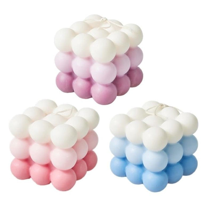 Lisslune | Tranquil Serenity Soy Wax Cube Candle - Aromatherapy Happiness
