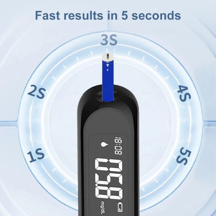 Lisslune | Blood Glucose Monitor Kit with Test Strips and Lancets