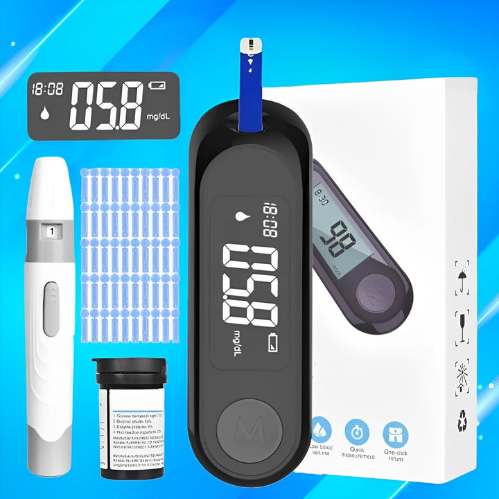 Lisslune | Blood Glucose Monitor Kit with Test Strips and Lancets