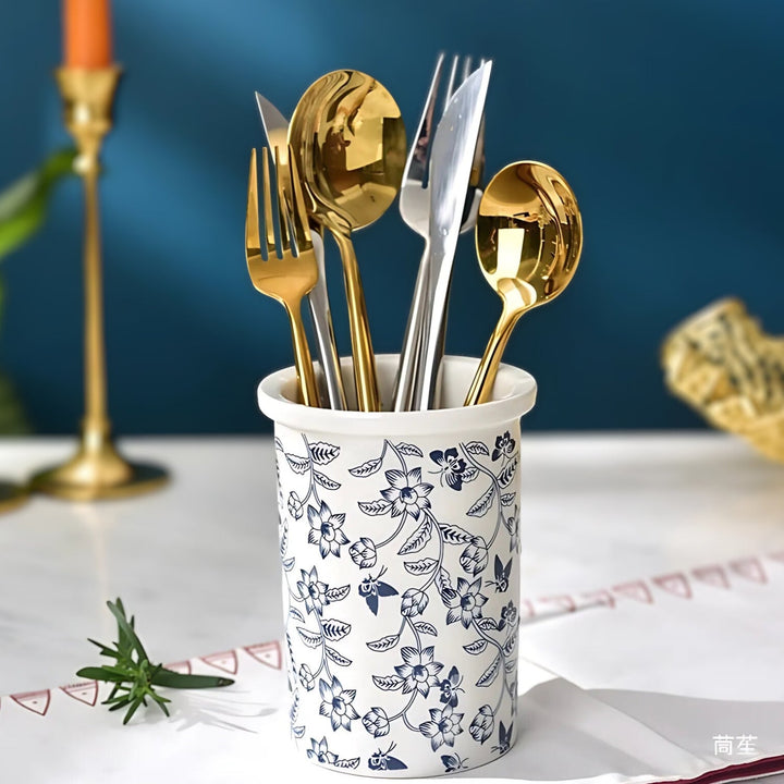 Lisslune | Bloomfield Ceramic Utensil Holder Crock