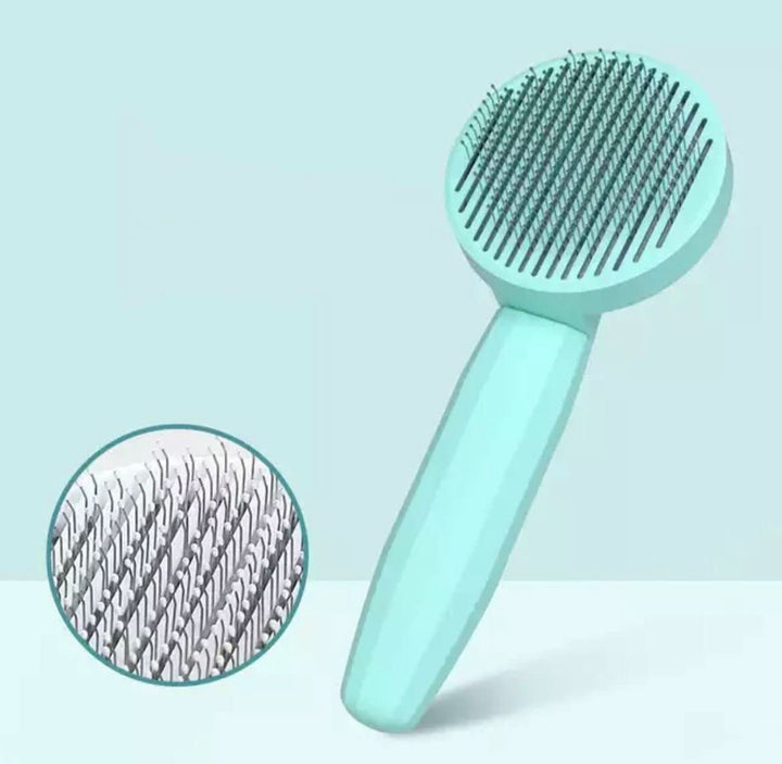 Lisslune | SELFCLEAN BRUSH – Self-cleaning cat brush for less hair loss & clean coat
