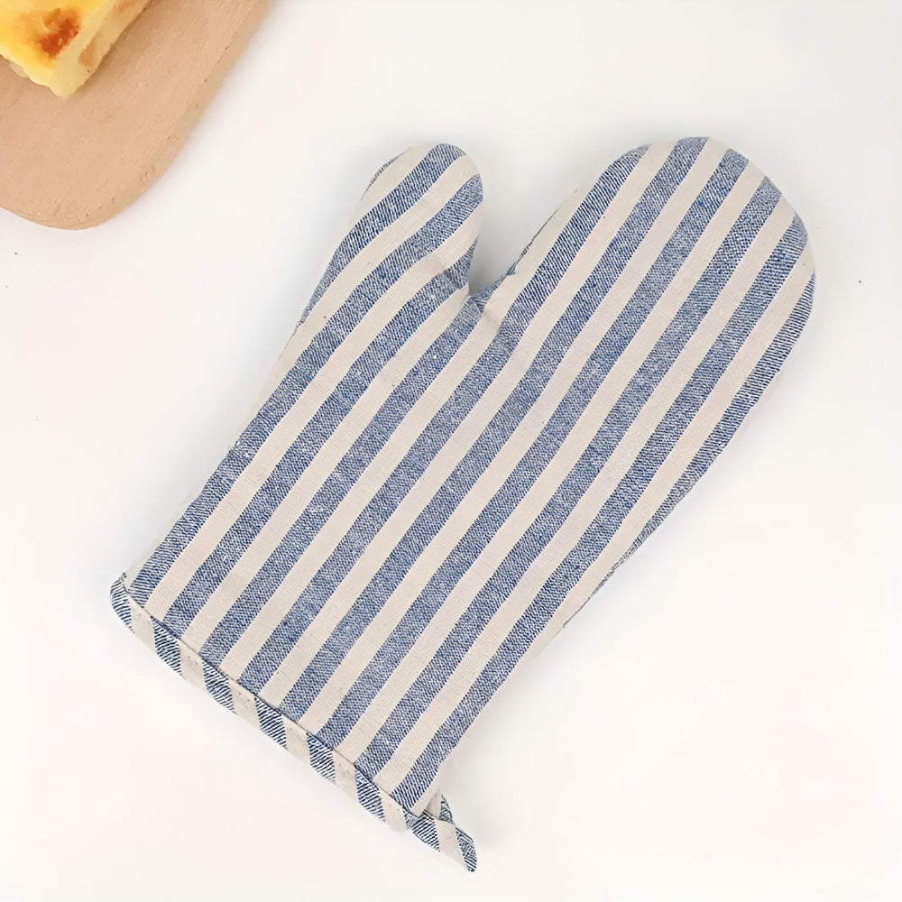 Lisslune | Premium Striped Heat-Resistant Oven Mitt