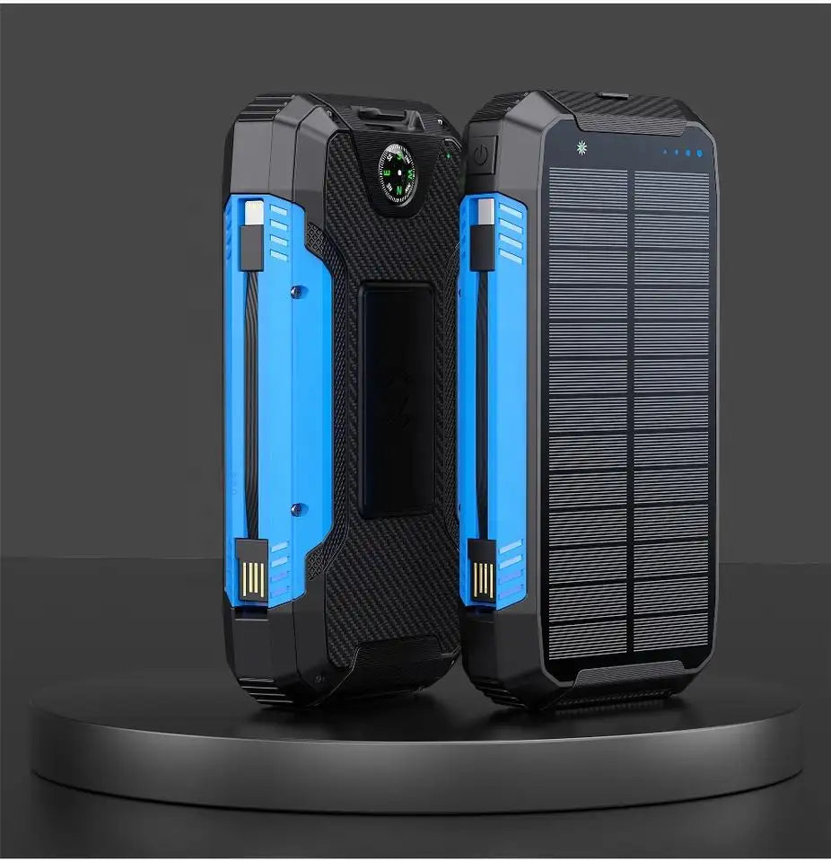 Lisslune | 30000mAh Solar Charger Wireless Waterproof Power Bank External