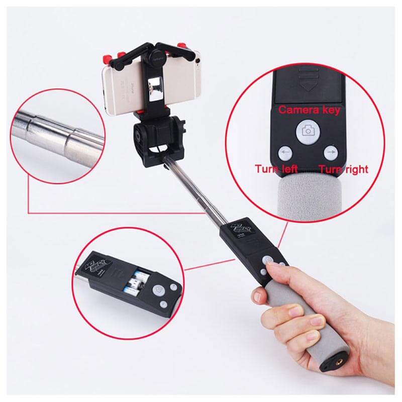 Lisslune | Selfie Stick "Image Arc" with 360° Rotation & Bluetooth Remote Control