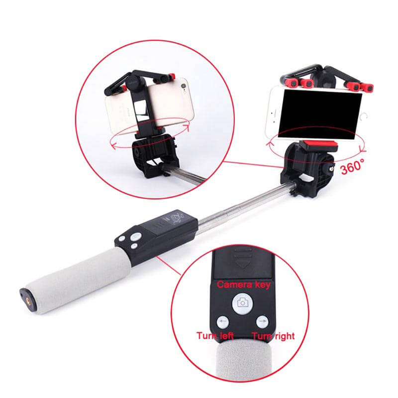 Lisslune | Selfie Stick "Image Arc" with 360° Rotation & Bluetooth Remote Control