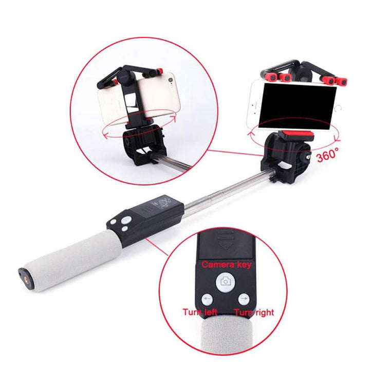 Lisslune | Selfie Stick "Image Arc" with 360° Rotation & Bluetooth Remote Control
