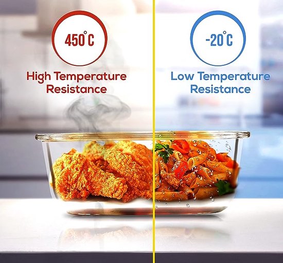 Lisslune | Borosilicate Glass Lunchbox - GlassGuard Bento