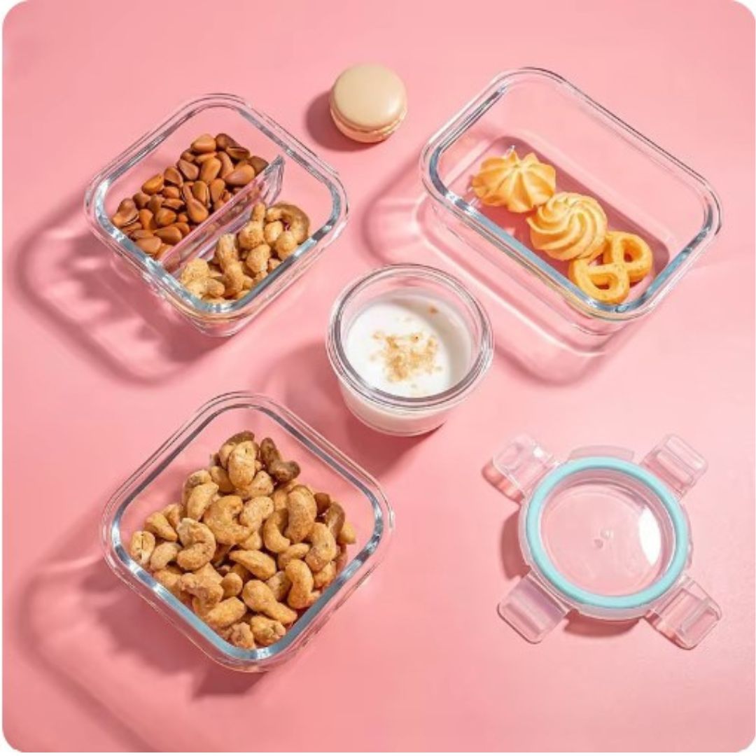 Lisslune | Borosilicate Glass Lunchbox - GlassGuard Bento