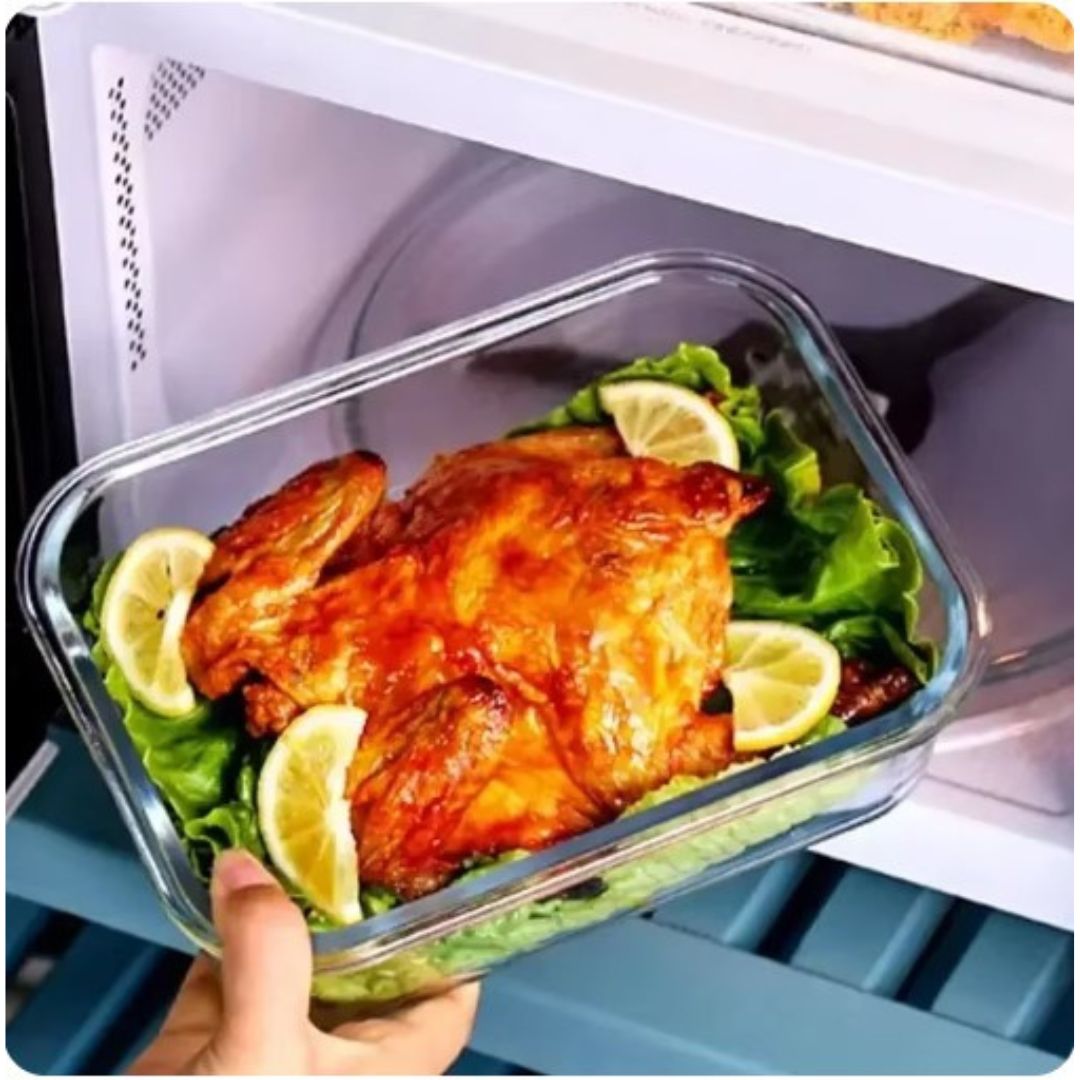 Lisslune | Borosilicate Glass Lunchbox - GlassGuard Bento
