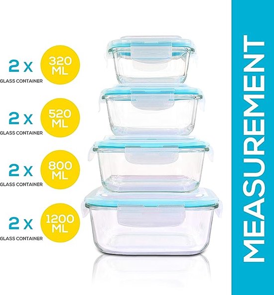 Lisslune | Borosilicate Glass Lunchbox - GlassGuard Bento