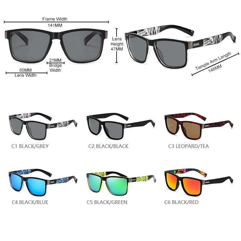 Lisslune | Square Frame Retro Sunglasses Unisex Polarized Sunglasses