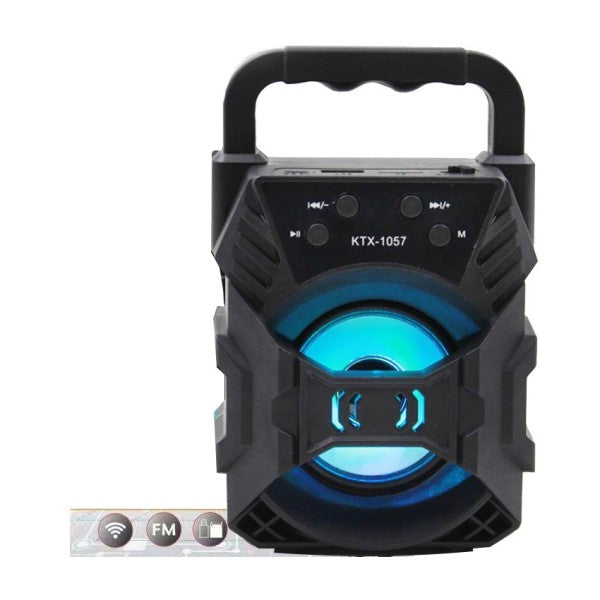 Lisslune | SoundPulse Wireless Speaker – Bluetooth Speaker with FM, USB & Light Show