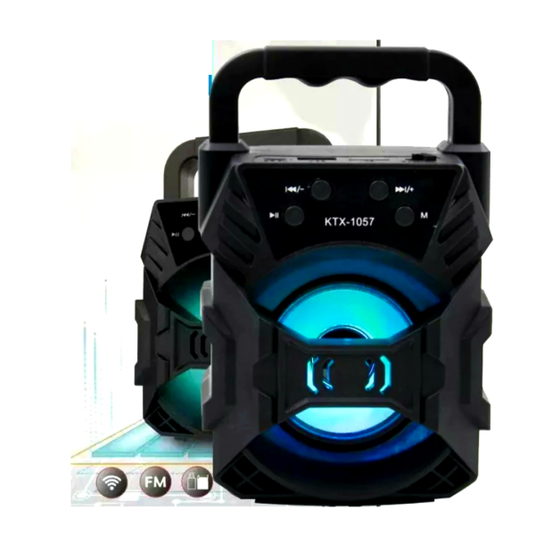 Lisslune | SoundPulse Wireless Speaker – Bluetooth Speaker with FM, USB & Light Show