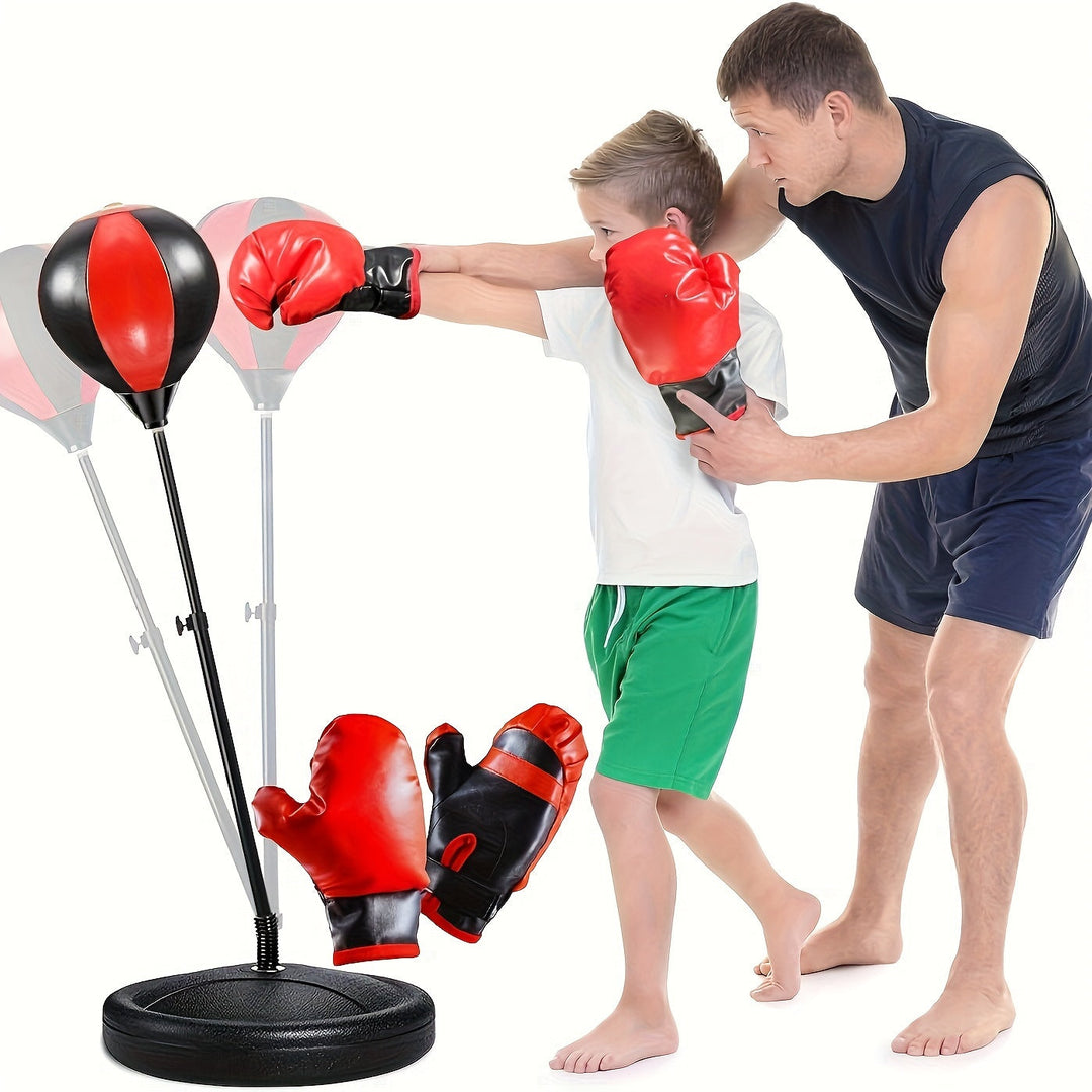 Lisslune | BoksFun JuniorSet – Adjustable Punching Bag with Gloves for Children