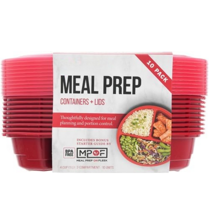 Lisslune | BPA-free Meal Prep Containers, Set of 10