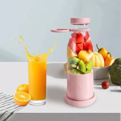 Lisslune | Compact Portable Smoothie Blender with Fruit Container and Drinking Lid