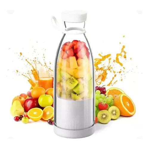 Lisslune | Compact Portable Smoothie Blender with Fruit Container and Drinking Lid