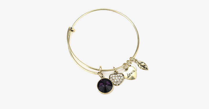 Lisslune | February Birthstone Charm Bracelet