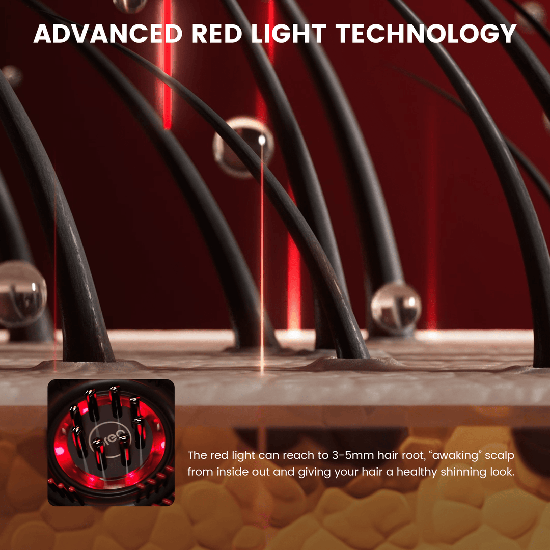 Lisslune | Red Light Therapy Scalp Massage Brush