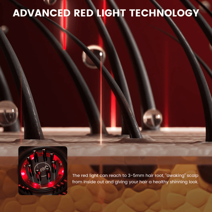 Lisslune | Red Light Therapy Scalp Massage Brush
