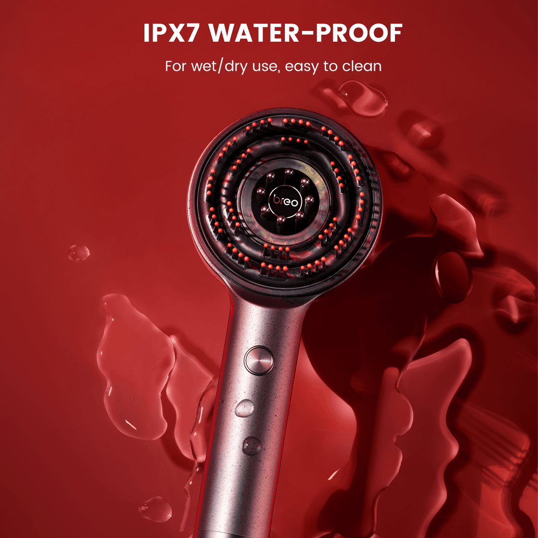 Lisslune | Scalp Massaging Brush with Red Light Therapy | Promotes Hair Growth & Relieves Scalp Tension for Healthier Hair