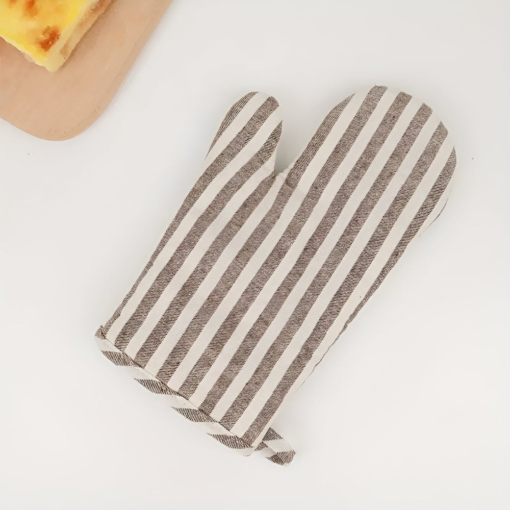 Lisslune | Premium Striped Heat-Resistant Oven Mitt