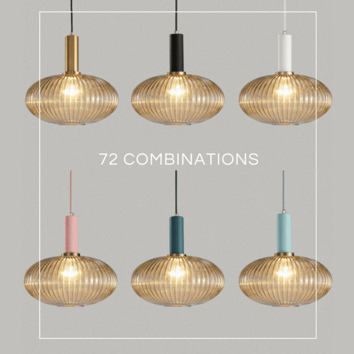 Rynx Nordic Ribbed Glass Pendant Lights