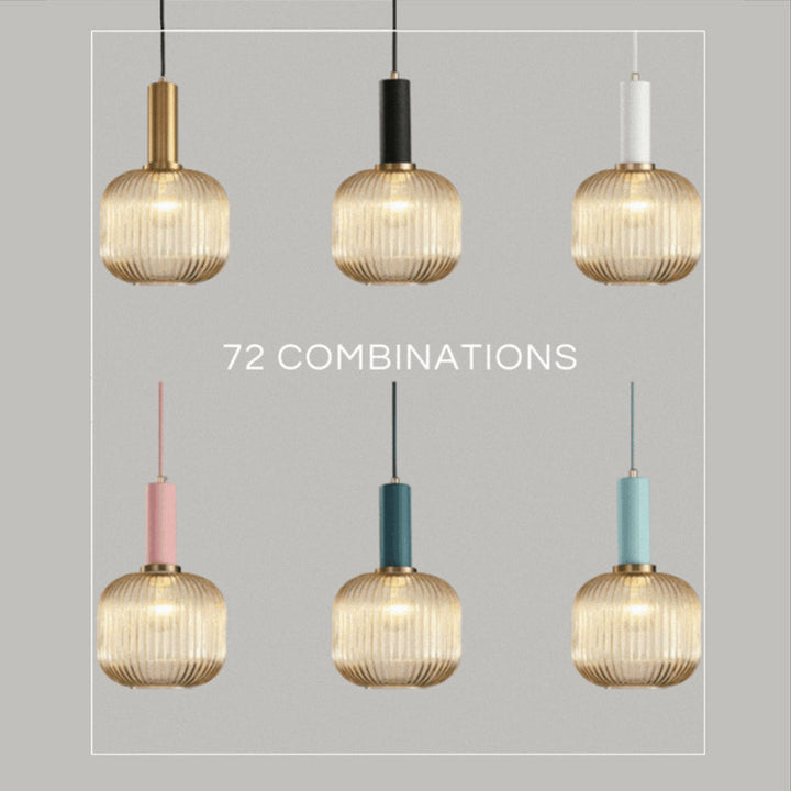 Rynx Nordic Ribbed Glass Pendant Lights