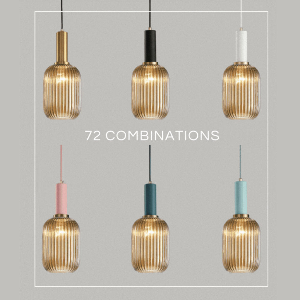 Rynx Nordic Ribbed Glass Pendant Lights