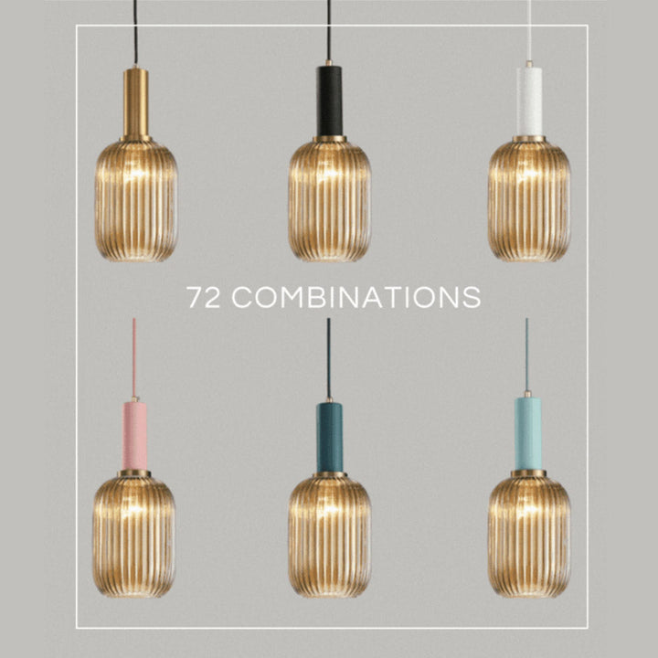 Rynx Nordic Ribbed Glass Pendant Lights