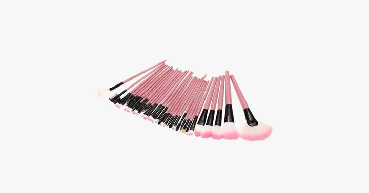 Lisslune | 32-piece Professional Pink Makeup Brush Set
