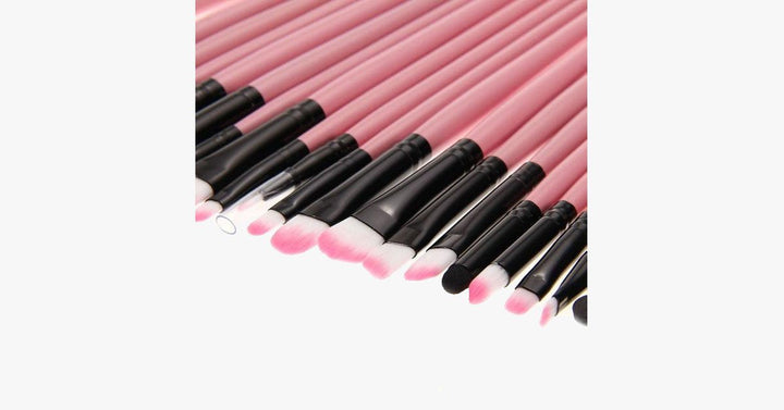 Lisslune | 32-piece Professional Pink Makeup Brush Set
