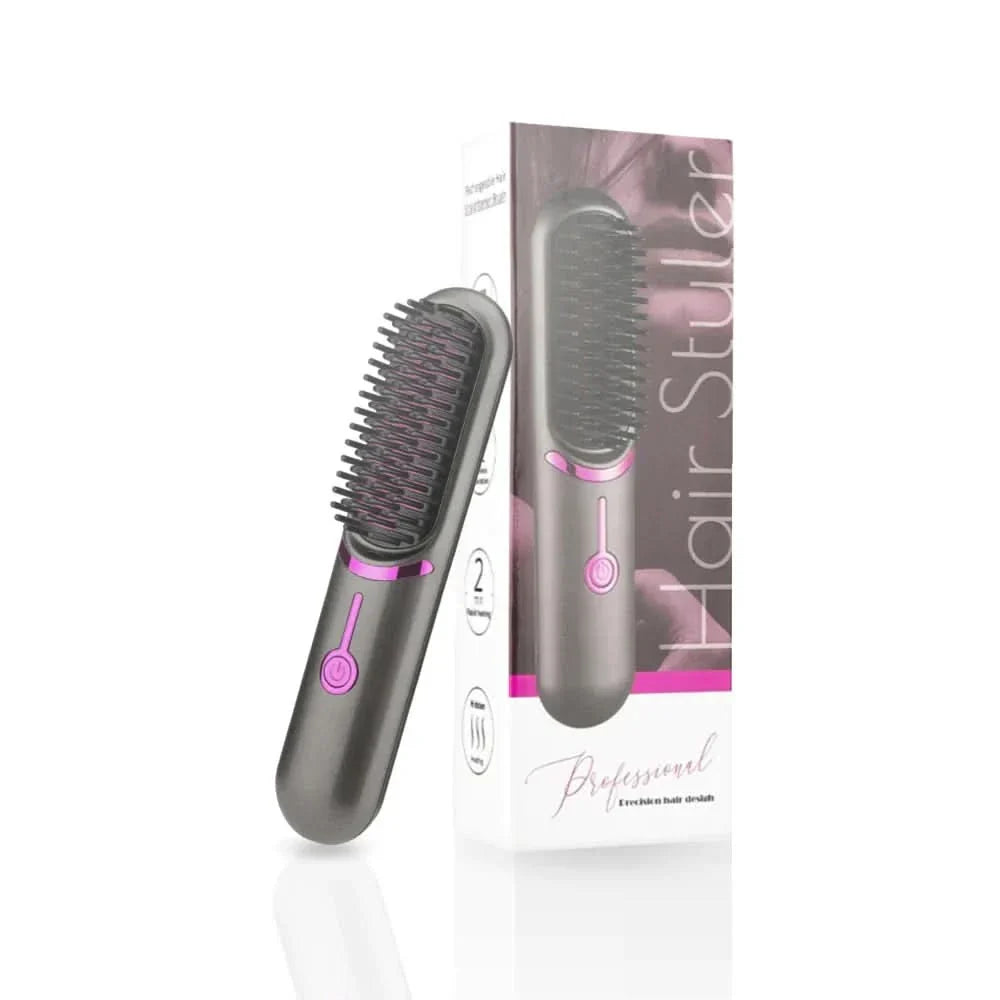 Lisslune | ArtisticComb Wireless Styling Iron – Straighten, Curl & Smooth