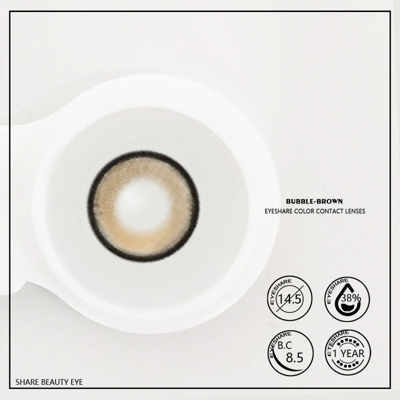 Rynx Bubble Brown 14.5mm 1 Pair | 1 Year