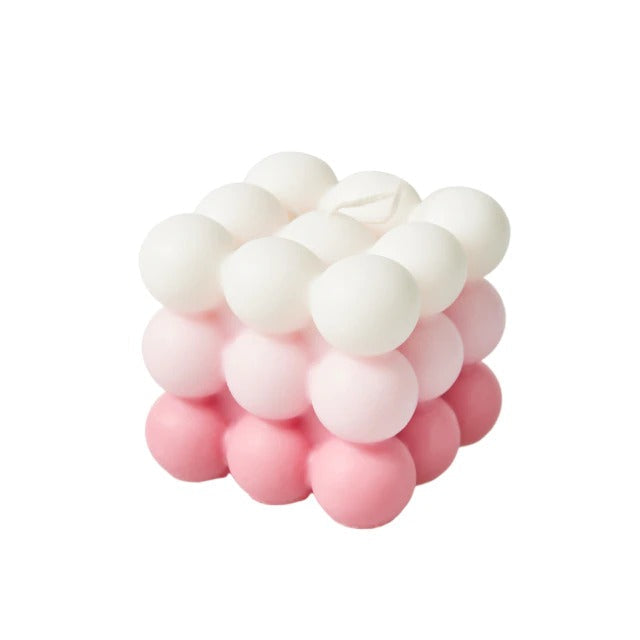 Rynx | Pastel Gradient Bubble Cube Candle