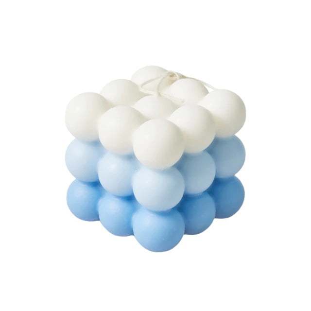 Rynx | Pastel Gradient Bubble Cube Candle
