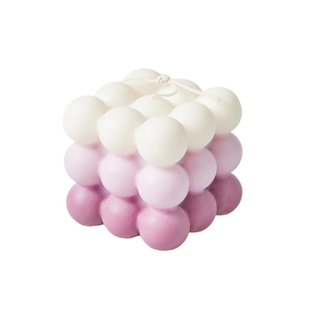 Rynx | Pastel Gradient Bubble Cube Candle