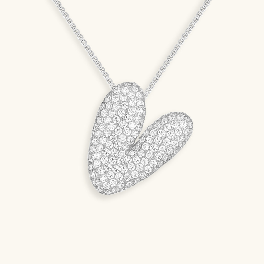 Lisslune | Bubble Initial-Diamond-Necklace