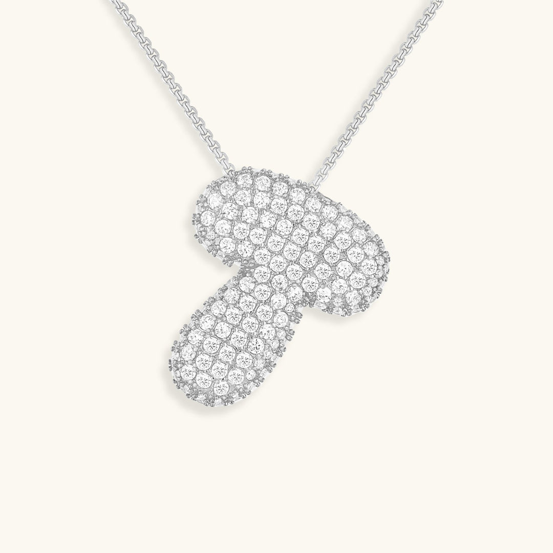 Lisslune | Bubble Initial-Diamond-Necklace
