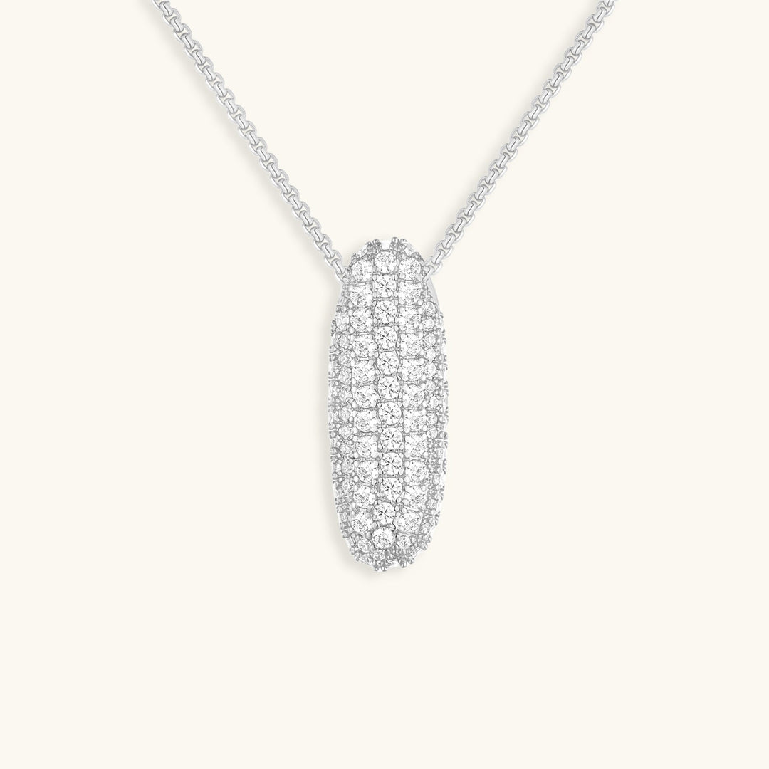Lisslune | Bubble Initial-Diamond-Necklace