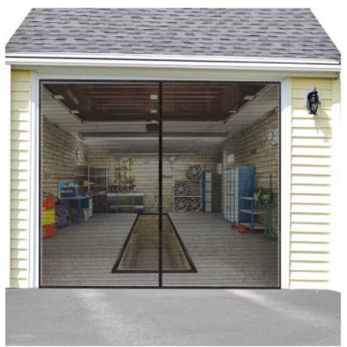 Lisslune | AeroShield Bug-Free Garage Screen | Magnetic mesh garage door screen for fresh airflow and insect protection