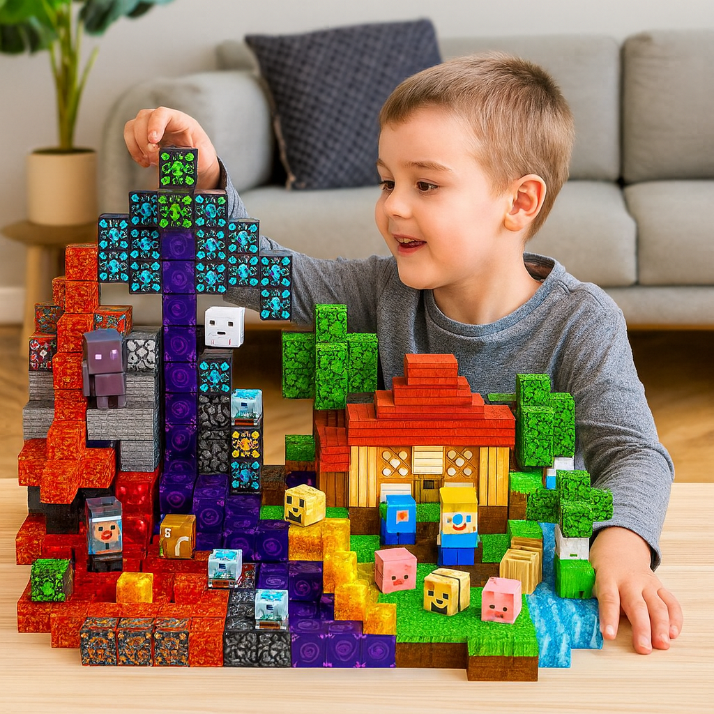 Lisslune | Magnetic Building Blocks Set for Kids 200pcs