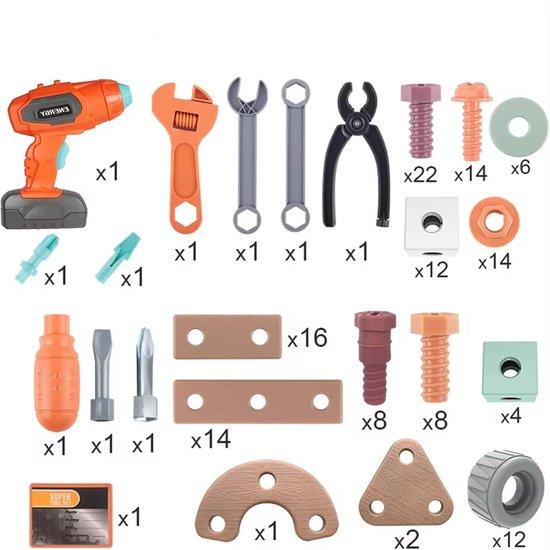Lisslune | Buildmaster Tool Set – 100-Piece Construction Toy for Creative Kids