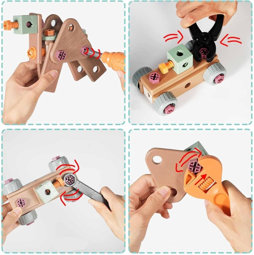 Lisslune | Buildmaster Tool Set – 100-Piece Construction Toy for Creative Kids